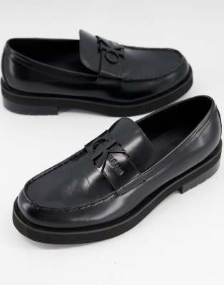 Calvin Klein Novic Chunky Loafers In Black ModeSens