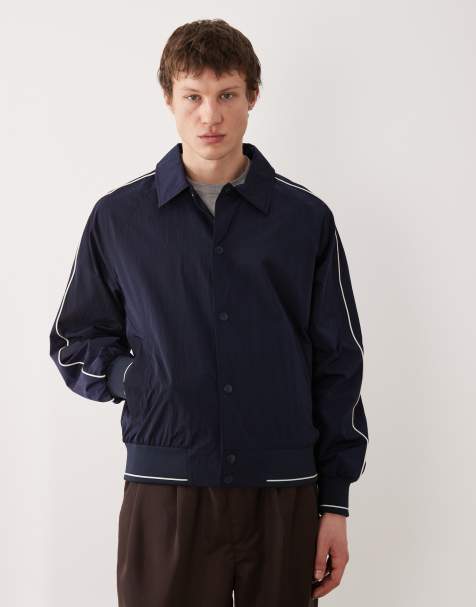Calvin Klein Jeans nylon bomber jacket in navy - view 1