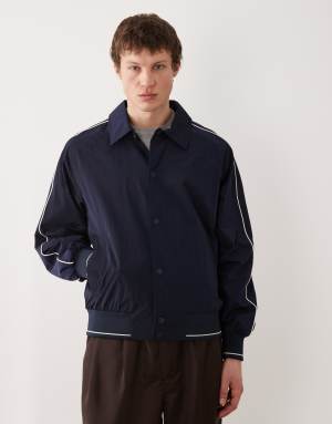 Calvin Klein Jeans nylon bomber jacket in navy