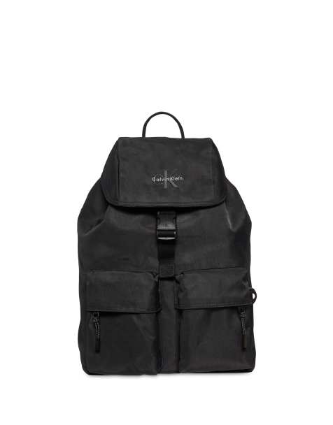 Calvin Klein Jeans nylon pocket backpack in black - view 1