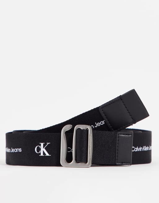 Calvin Klein Jeans - Off-duty - 35 mm riem met schuifgesp in zwart