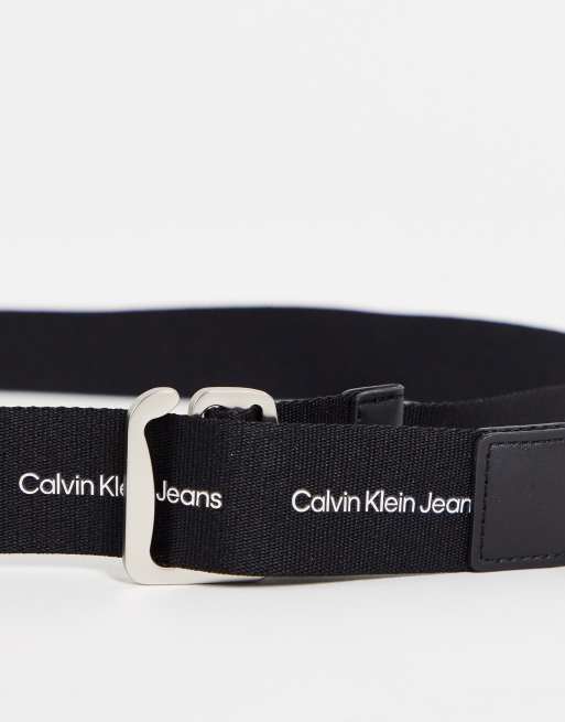 Calvin Klein Jeans off duty slider 35mm belt in black, 3 of 4