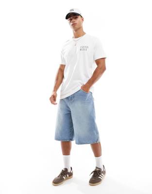 Calvin Klein Jeans Est.1978 Ombre Box Back Print T-shirt In White