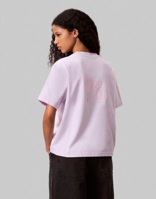 Calvin Klein Jeans Est.1978 Oversized T-shirt In Purple