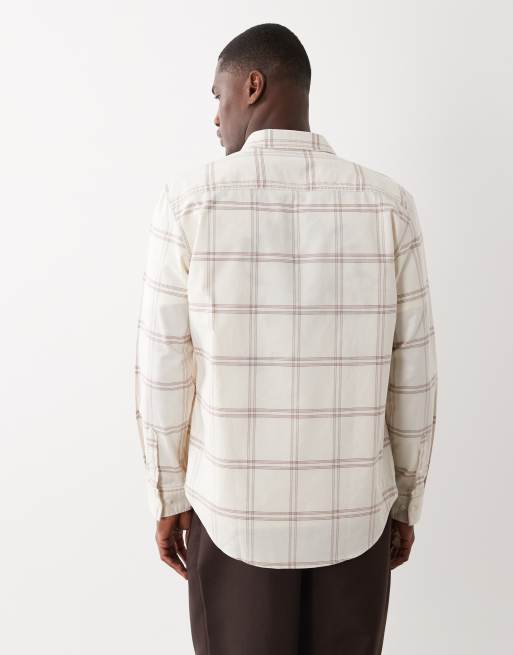 Calvin Klein Jeans – Oxford-Hemd in Wollweiß mit Karomuster, 3 von 5