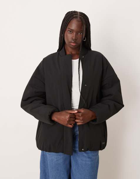 Calvin Klein Jeans padded bomber jacket in black