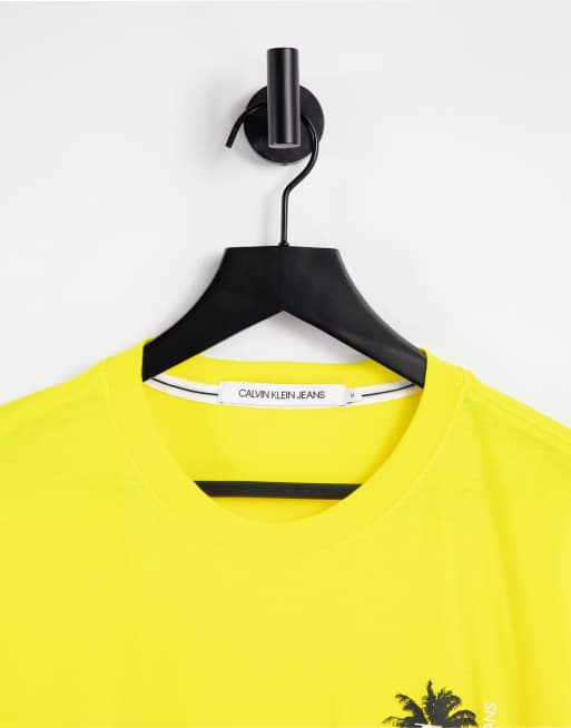 Camiseta calvin 2025 klein amarilla