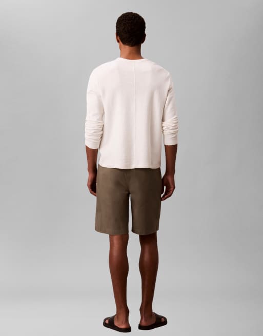 Calvin Klein Jeans - Pantaloncini cargo kaki, 3 di 5