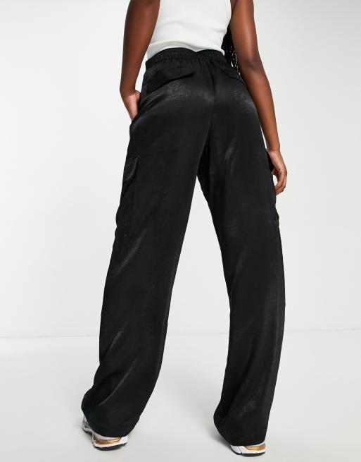 Calvin Klein Jeans - Pantaloni cargo neri in raso