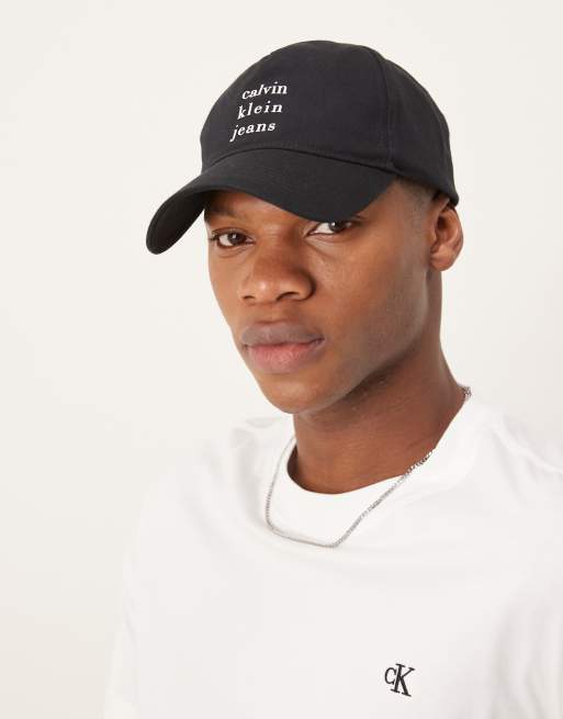 Calvin Klein Jeans - Pet met grafische print in zwart