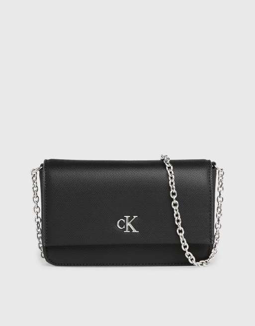 Calvin Klein Jeans - Petit sac bandoulière style portefeuille - Noir