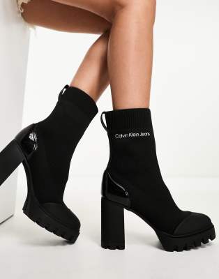 Tommy jeans hot sale sock boot