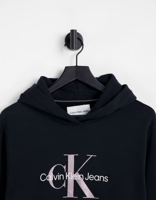 Calvin Klein Jeans Plus – Czarna bluza z kapturem i monogramem , 2 z 4