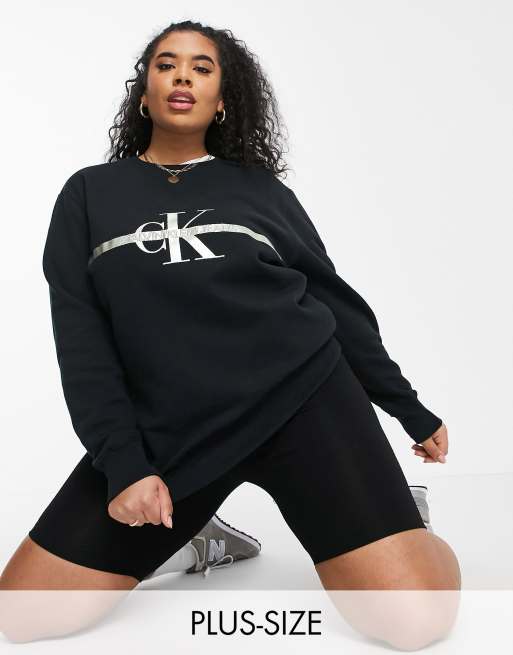 Calvin klein plus hot sale size sweatshirt