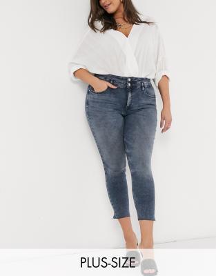 plus size ankle grazer jeans