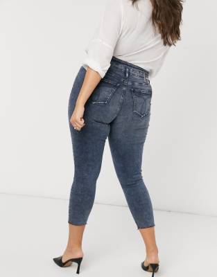 plus size ankle grazer jeans