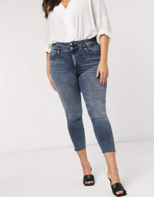 calvin klein high rise skinny ankle jeans