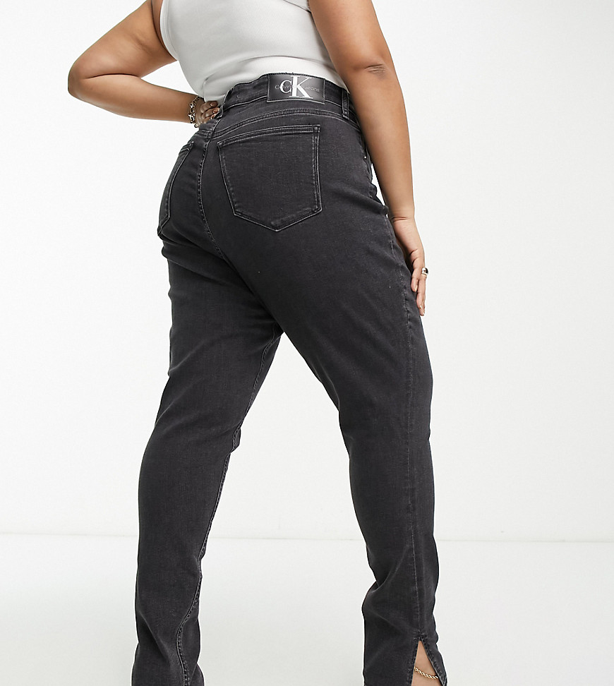Calvin Klein Jeans Plus high rise skinny jeans in black