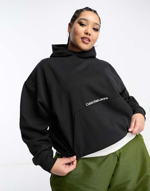 Calvin klein store institutional logo hoodie