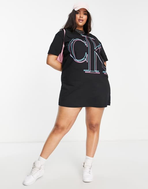 Plus size calvin klein t hot sale shirt dress