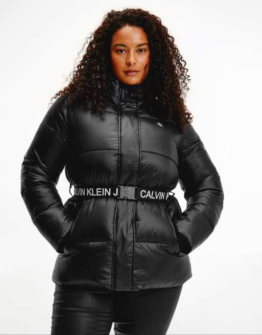 Calvin klein puffer shop jacket plus size