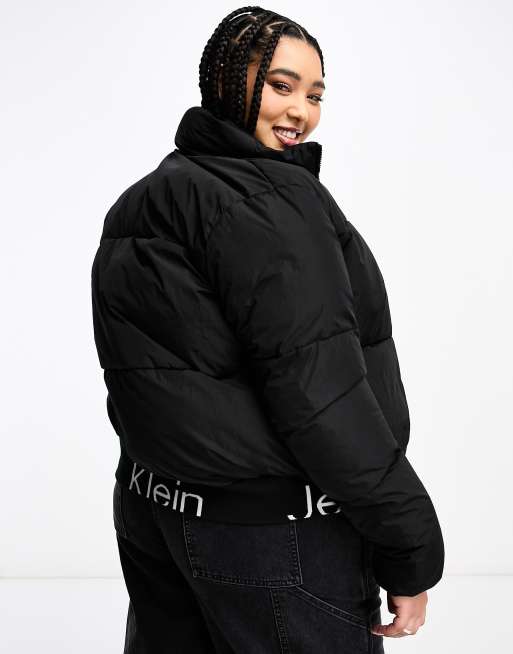 Calvin Klein Jeans puffer jacket with logo patch, ASOS