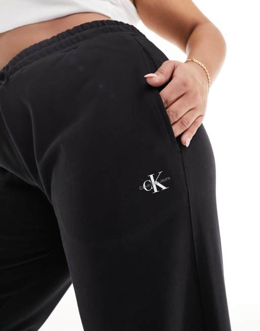 Monogram Logo Wide Leg Sweatpants