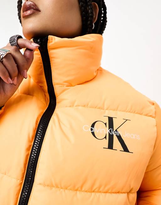 Orange calvin klein on sale jacket