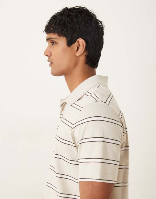 Calvin Klein Jeans - Polo en jersey rayé - Crème, 4 de 5