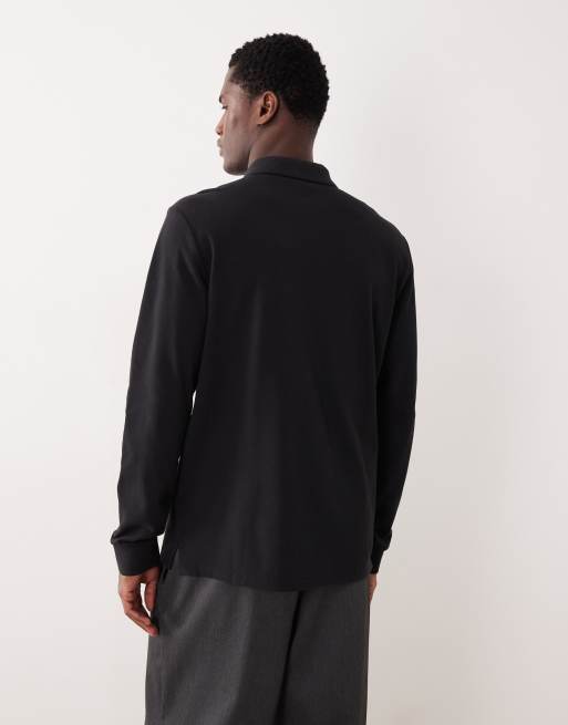 Calvin Klein Jeans - Polo en piqué avec col boutonné - Noir, 3 de 5