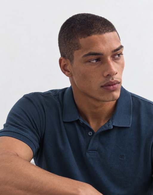 Calvin Klein Jeans polo en piqué bleu marine, 6 de 9