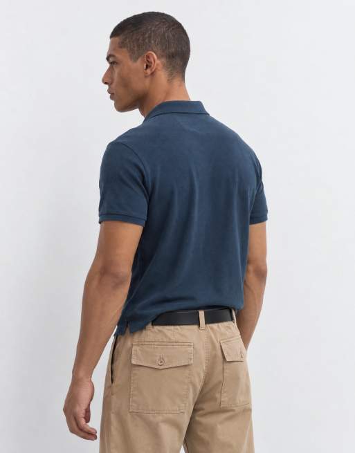 Calvin Klein Jeans polo en piqué bleu marine, 7 de 9