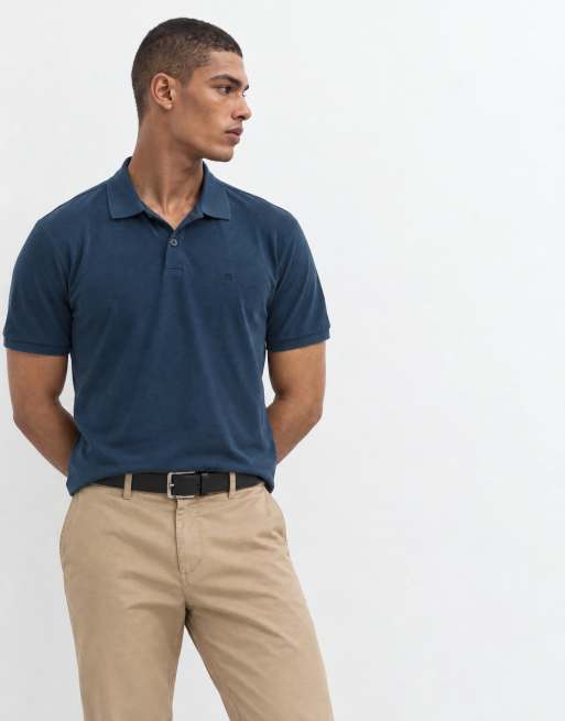 Calvin Klein Jeans polo en piqué bleu marine, 9 de 9