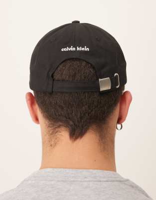 Calvin Klein Jeans Est.1978 Pop Art Cap In Black