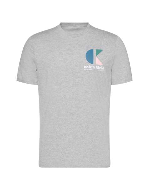 Calvin Klein Jeans pop art print t-shirt in gray - view 1