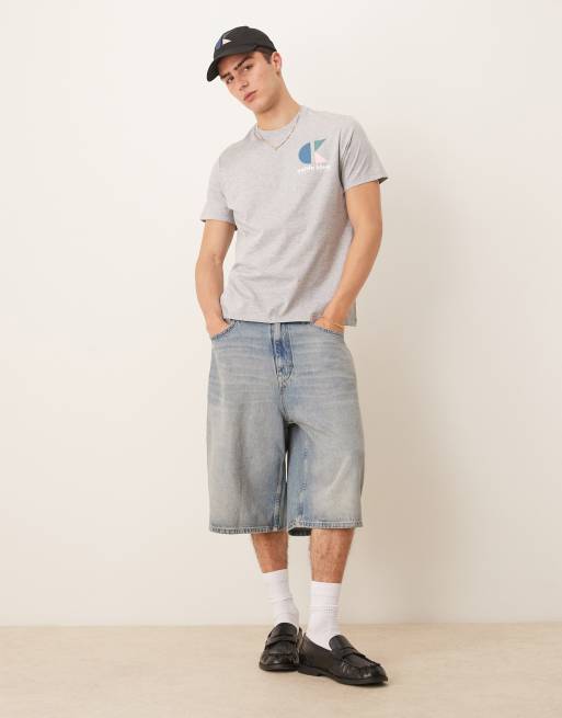 関税込み【  Jeans】pop art print t-shirt in grey Calvin Klein Jeans pop art print t-shirt in gray | ASOS