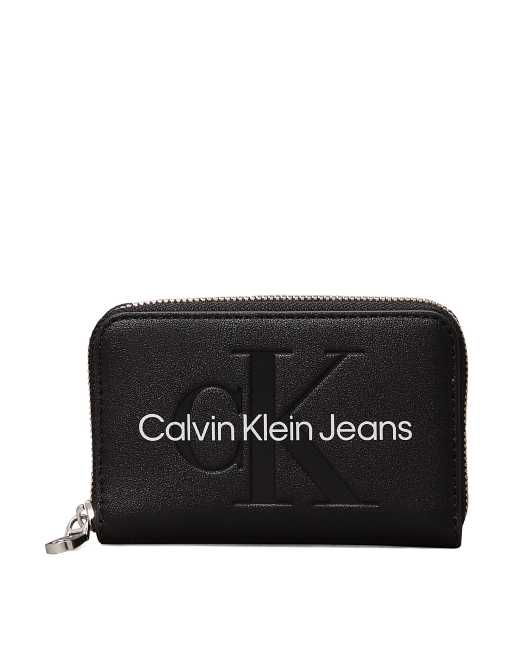 Calvin Klein Jeans - Portefeuille zippé sur le pourtour avec protection RFID - Noir