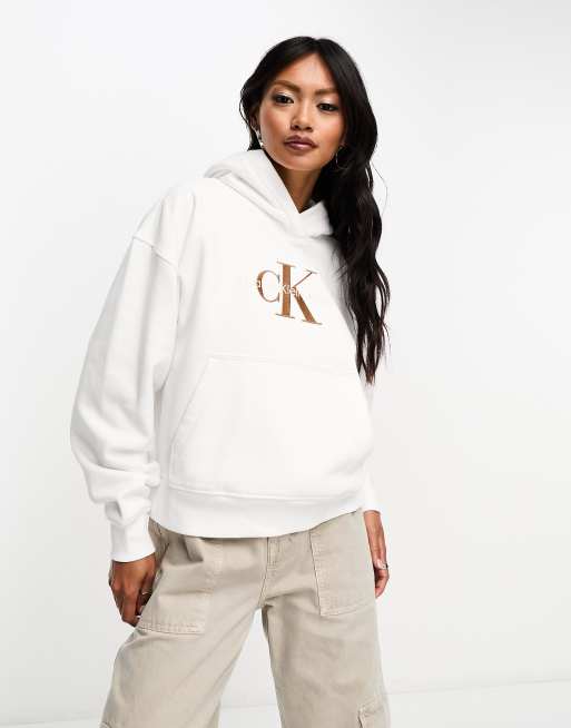 Calvin klein hotsell jeans hoodie women's