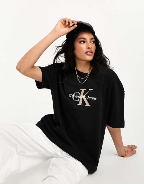 Calvin klein womens outlet t shirts