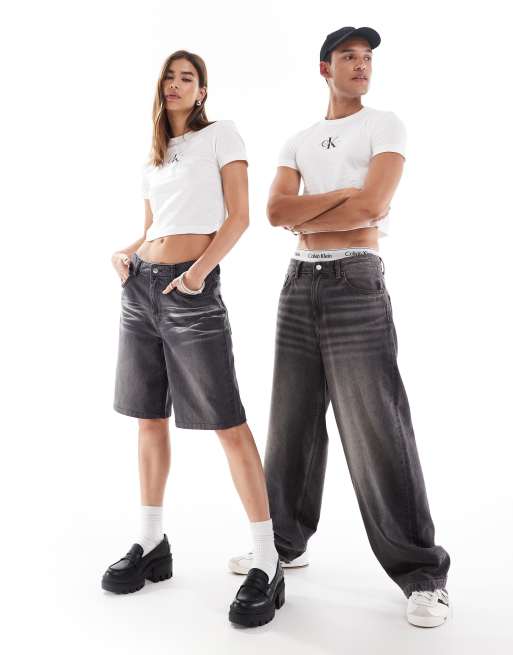 Calvin Klein Jeans – Pride – Biały krótki i obcisły T-shirt unisex, 2 z 4