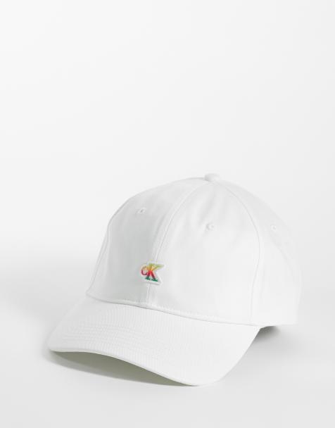 Calvin Klein Jeans pride cap with rainbow logo in white - view 1