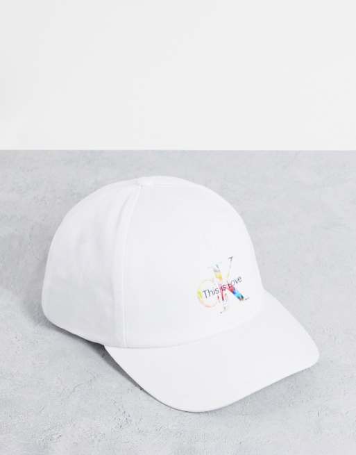 Calvin Klein Casquette Homme Casquette De Baseball, Blanc (White