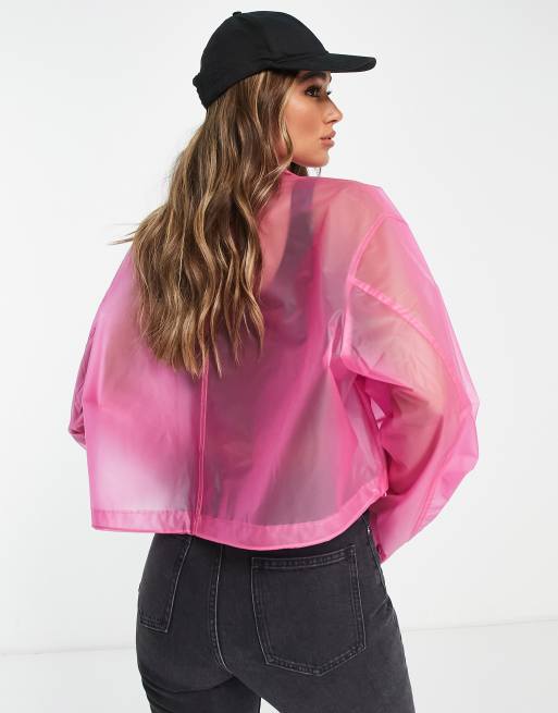 Pink sheer clearance jacket