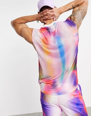 Marques de designers Calvin Klein Jeans - Pride - Débardeur en tulle imprimé sur l'ensemble - Multicolore