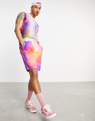 Marques de designers Calvin Klein Jeans - Pride - Débardeur en tulle imprimé sur l'ensemble - Multicolore