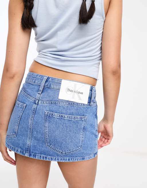 Calvin klein jeans mini on sale skirt