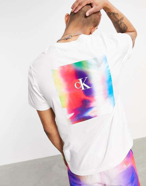 Calvin klein rainbow t shirt new arrivals