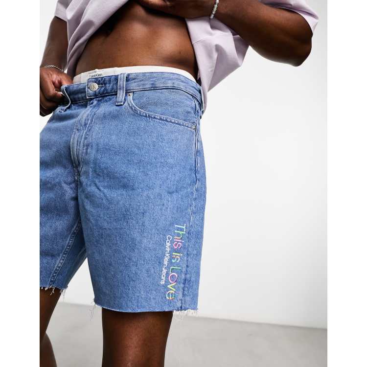 Blue calvin klein clearance shorts