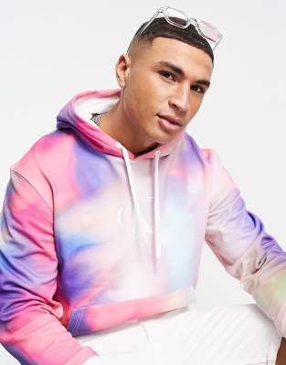 Calvin klein rainbow hoodie sale