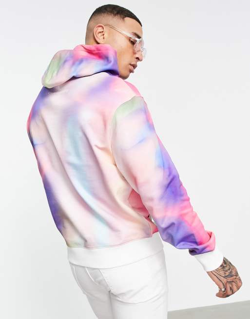 Calvin Klein Jeans Pride rainbow back print denim jacket in mid wash